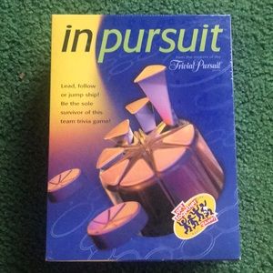 “In pursuit” trivia board game